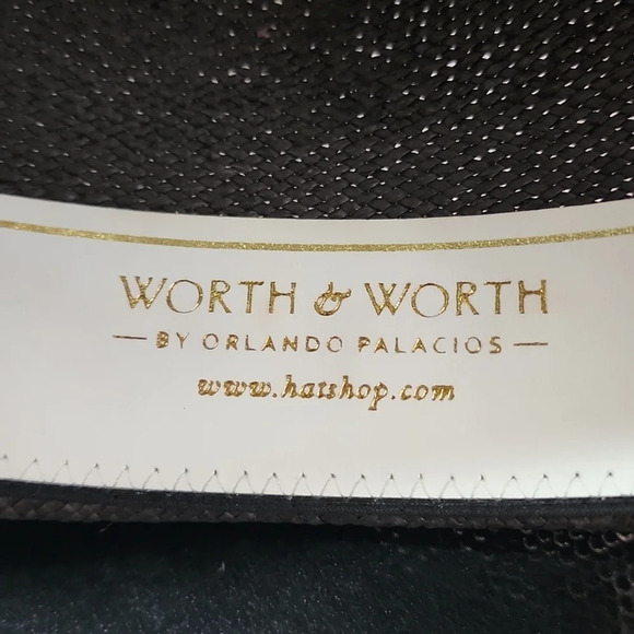 NWOT, Worth & Worth by Orlando Palacios Woven Gray Fedora, sz 7 3/8 - Picture 8 of 13